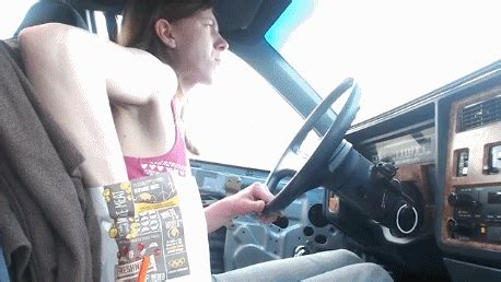 Eating While Driving In Heels And Jeans Then Sneakers And I Got BUSTED MPG Hot Redhead