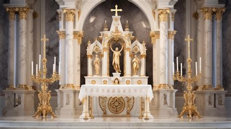 Premium AI Image | Vestments catholic church altar