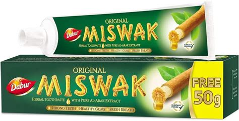 Dabur Miswak Herbal Toothpaste Net Weight 120g 50g Free Walmart