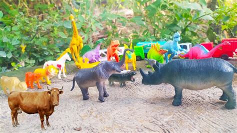 Mainan Hewan Hewanan Gajah Dinosaurus Sapi Jerapah Kuda Harimau