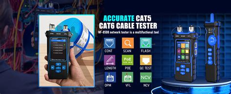 NOYAFA NF-8508 Network Cable Tester with 7 wavelength Optical Power ...
