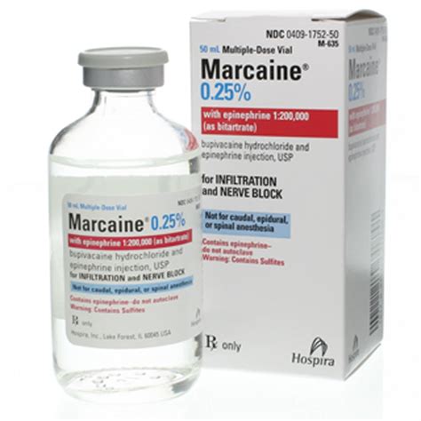 Marcaine Bupivacaine Hydrochloride With Epinephrine 1200000 For In