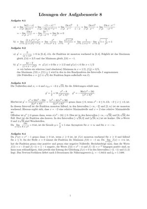 Mathe Klausur Ss Mathematik F R Elektrotechnik Und Informatik