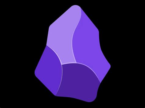 Obsidian App Icon Logo PNG vector in SVG, PDF, AI, CDR format