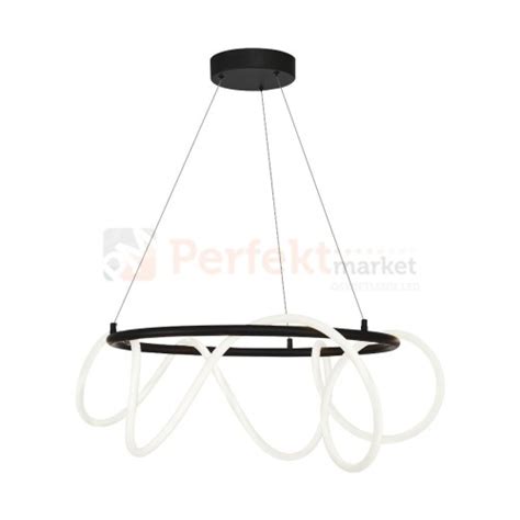 Lampa wisząca BALBO czarna 20006PL BK wąż świetlny Zuma Line Perfekt