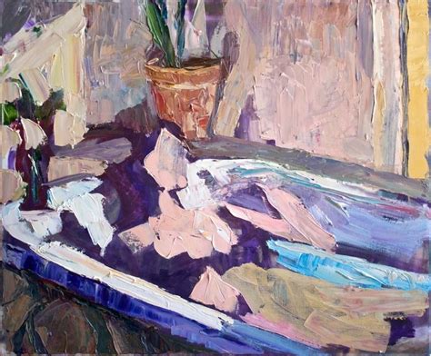 Saatchi Online Artist Jivan Lee Oil 2012 Painting Bathtub Abstract