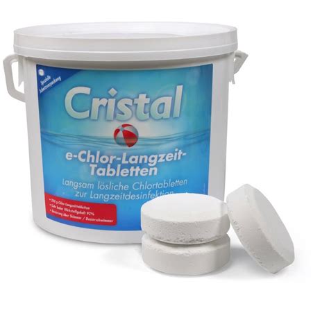 Cristal Chlor Langzeit Tabletten Kg Pool Wasserpflege