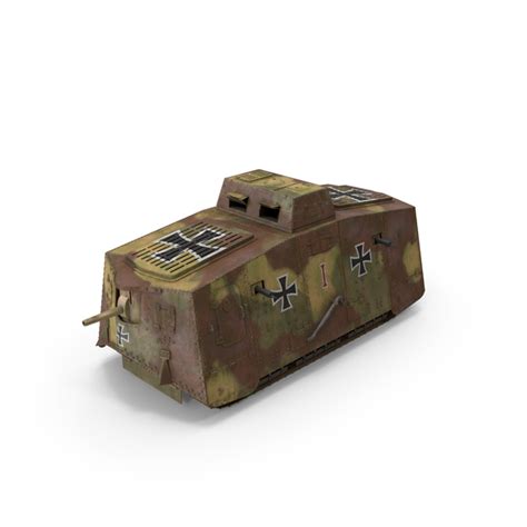 Rusted German A7v Infantry Support Tank 3D Object 2407694657 | Shutterstock