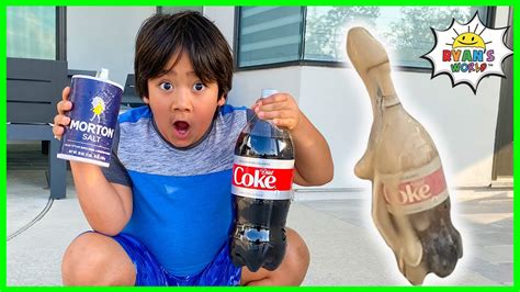 Experiment Coca Cola And Mento Vs Cola Cola Vs Coke Easy Diy Science