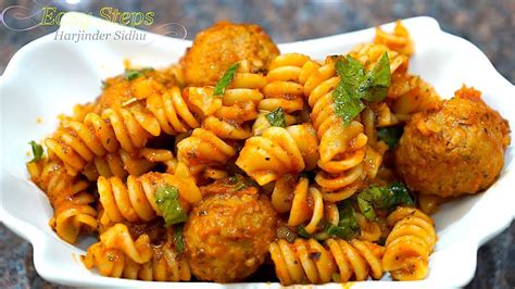 Quick Rotini Pasta Recipe Rotini Pasta With Meatballs Recipe Youtube