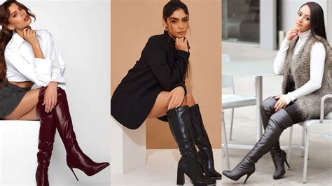 Slaying The Fashion Game Killer Leather Long High Heel Boots Youtube