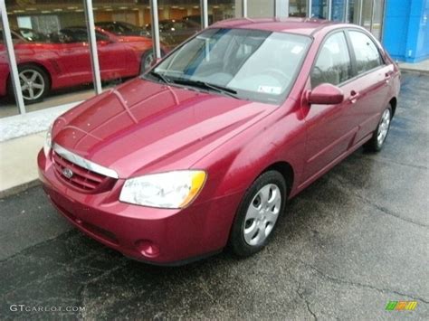 2006 Radiant Red Kia Spectra Ex Sedan 78939551 Photo 2