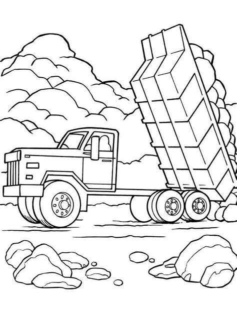 Dump Truck coloring pages