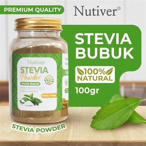 Jual Nutiver Gula Stevia Bubuk Stevia Powder Bubuk Daun Stevia