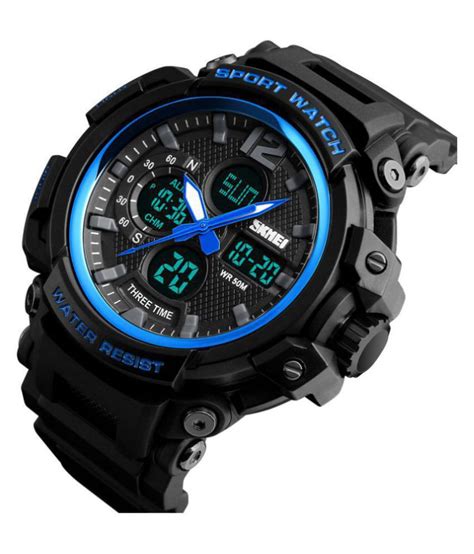 Skmei Sport Royal Blue Casing S Shock Countdown Timer Resin Analog