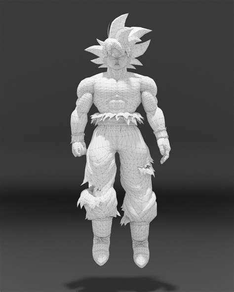 3d Model Goku 3d Model Dragon Ball Character Vr Ar Low Poly Cgtrader