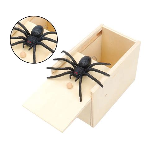 Spider Prank wooden box toy viral vlogger fast shipping | Shopee Philippines