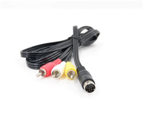 Кабель S-Video 9pin to 3RCA тюльпан для SEGA