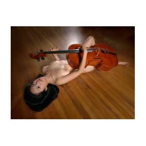 Naked Cellist With Cello Photograph By Chris Maher Fine Art America