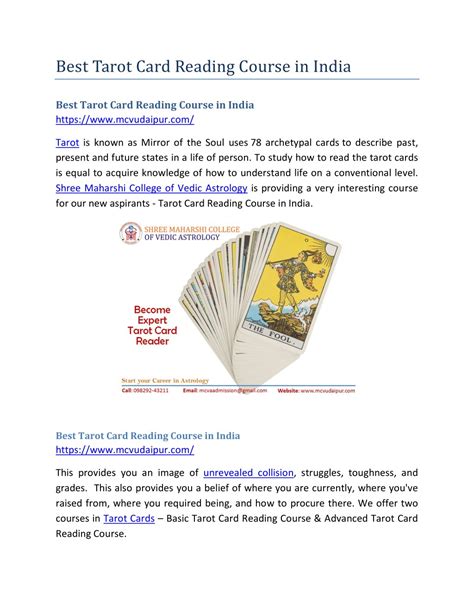 PPT Best Tarot Card Reading Course In India PowerPoint Presentation