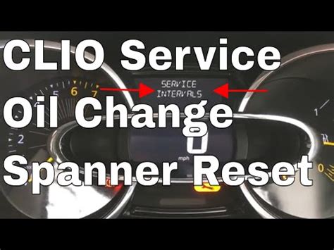 R Initialiser Le T Moin De Service Renault Clio Renault Clio Mk