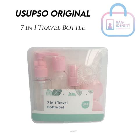 Jual Usupso 7 In 1 Travel Bottle Set Toiletries Kit Botol Plastik Pump