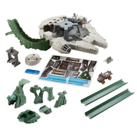 Millennium Falcon Track Set Star Wars The Last Jedi Hot Wheels ShopDisney