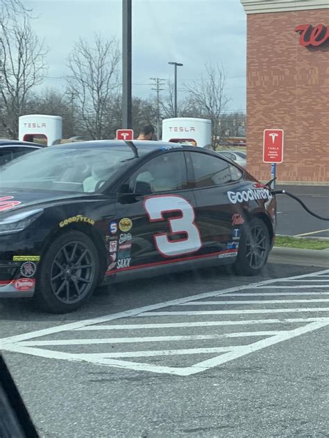 Spotted This Tesla In North Charlotte Today Rnascar