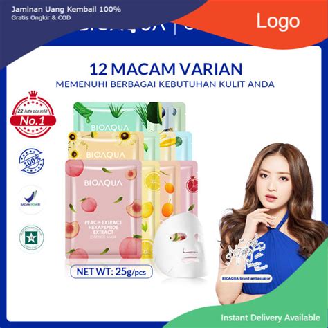 Lazmall Bioaqua Sheet Mask Hydrating Essence Face Mask Brightening