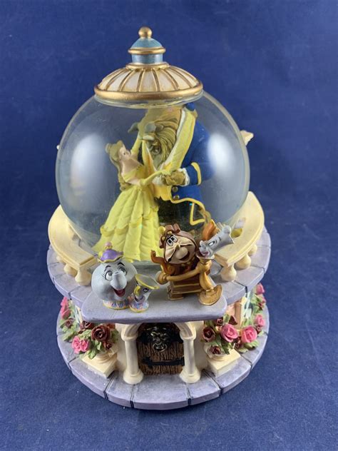 Mavin Disney Beauty And The Beast Musical Snow Globe Rose Garden