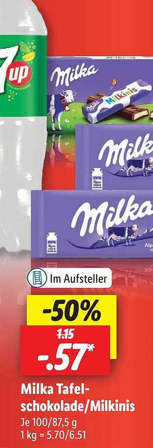 Milka Tafelschokolade Oder Milkinis Angebot Bei Lidl 1Prospekte De