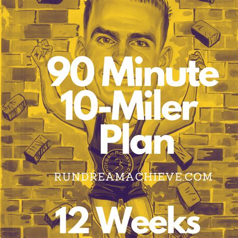 10 Miles Training Plan | 90 Minutes - RunDreamAchieve