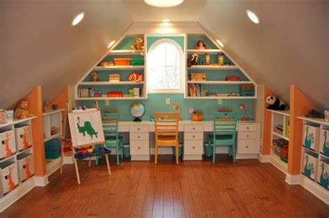 20 Comfortable Attic Playroom Design Ideas