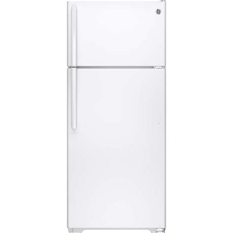 Ge 175 Cu Ft Top Freezer Refrigerator With Ice Maker White Energy