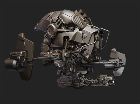 D Sci Fi Drone Concept Cgtrader