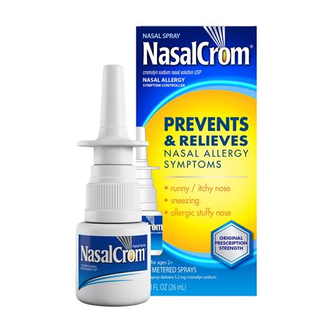 Nasalcrom Allergy Symptom Controller Nasal Spray Relief For Nose 200 Sprays 88 Fl Oz