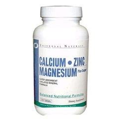 Calcium Magnesium Zinc 100 Tablets by Universal Nutrition