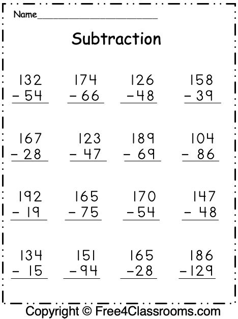 Subtraction Digit By Digit