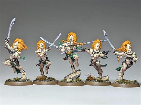 Eldar Howling Banshees From The Shrine Of The Blazing Echoes Rwarhammer