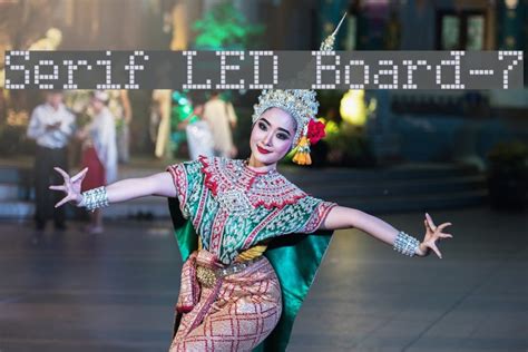 Serif Led Board 7 Font