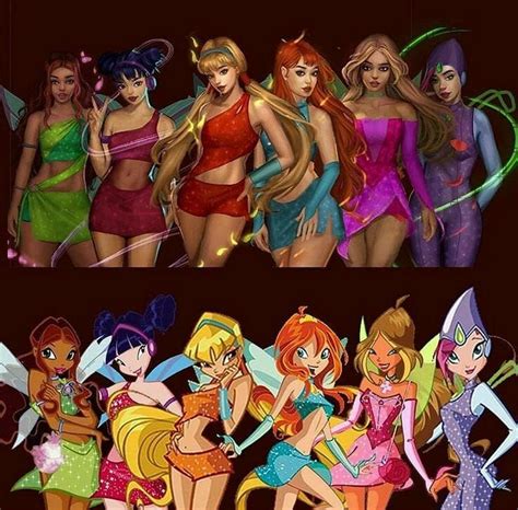 Fanart Vs Official Art Winx Girls Magic Winx Winx Club Cartoon Art