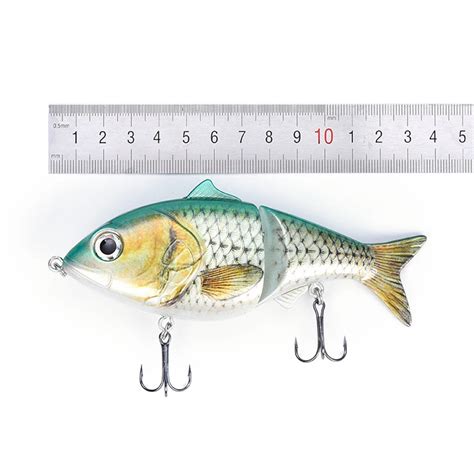 2 Section Glide Swimming Bait Hard Abs Artificial Trout Bass Fishing