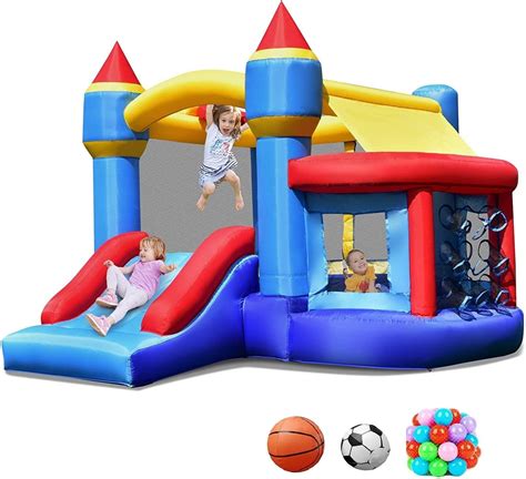 Costzon Inflatable Bounce House Kids Bouncy Castle W