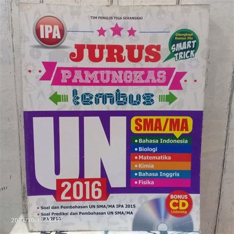 Jual ORI BUKU JURUS PAMUNGKAS TEMBUS UN SMA MA IPA Dilengkapi Dengan