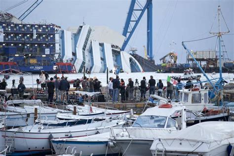 In Pictures Costa Concordia Salvage Operation Begins After Stormy