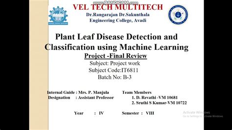 Plant Leaf Disease Detection And Classification Using Machine Learning