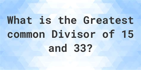 What Is The Gcf Of And Calculatio