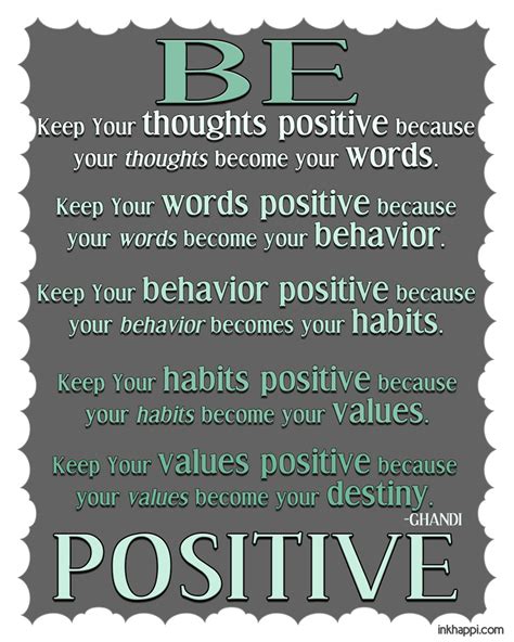 Positive Quotes and Thoughts {free printables} - inkhappi