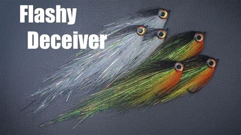 Tying The Flashy Deceiver Pike Zander Perch Bass Youtube Fly