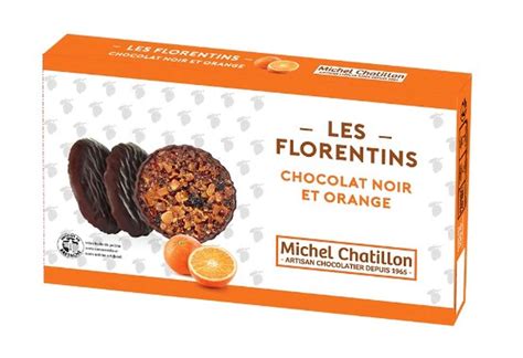 Biscuits Florentins Orange Et Chocolat Noir Michel Chatillon G